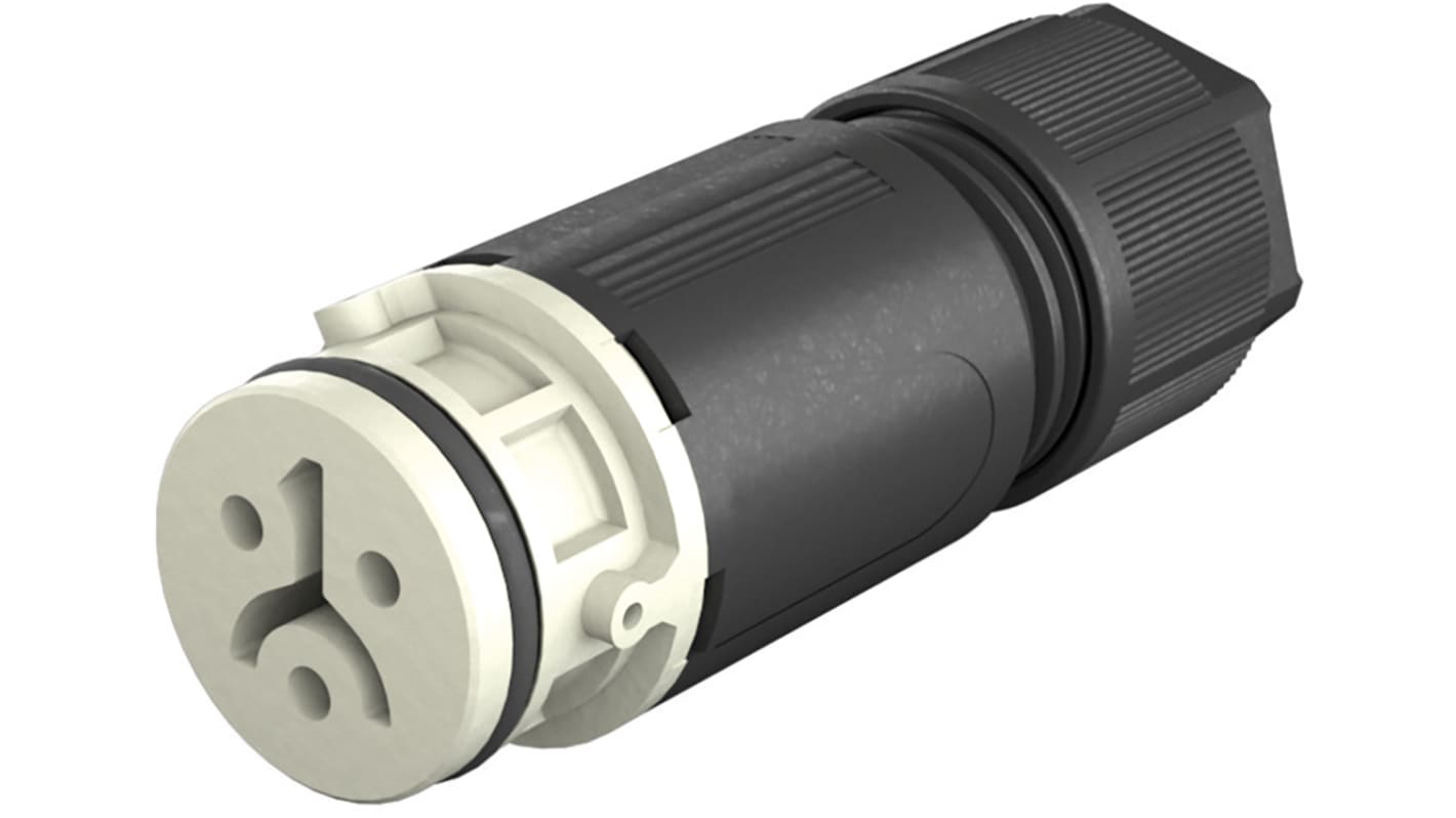 Wieland RST 08i2/3 Series Circular Connector, 2-Pole, Female, Cable Mount, 8A, IP66, IP68, IP69