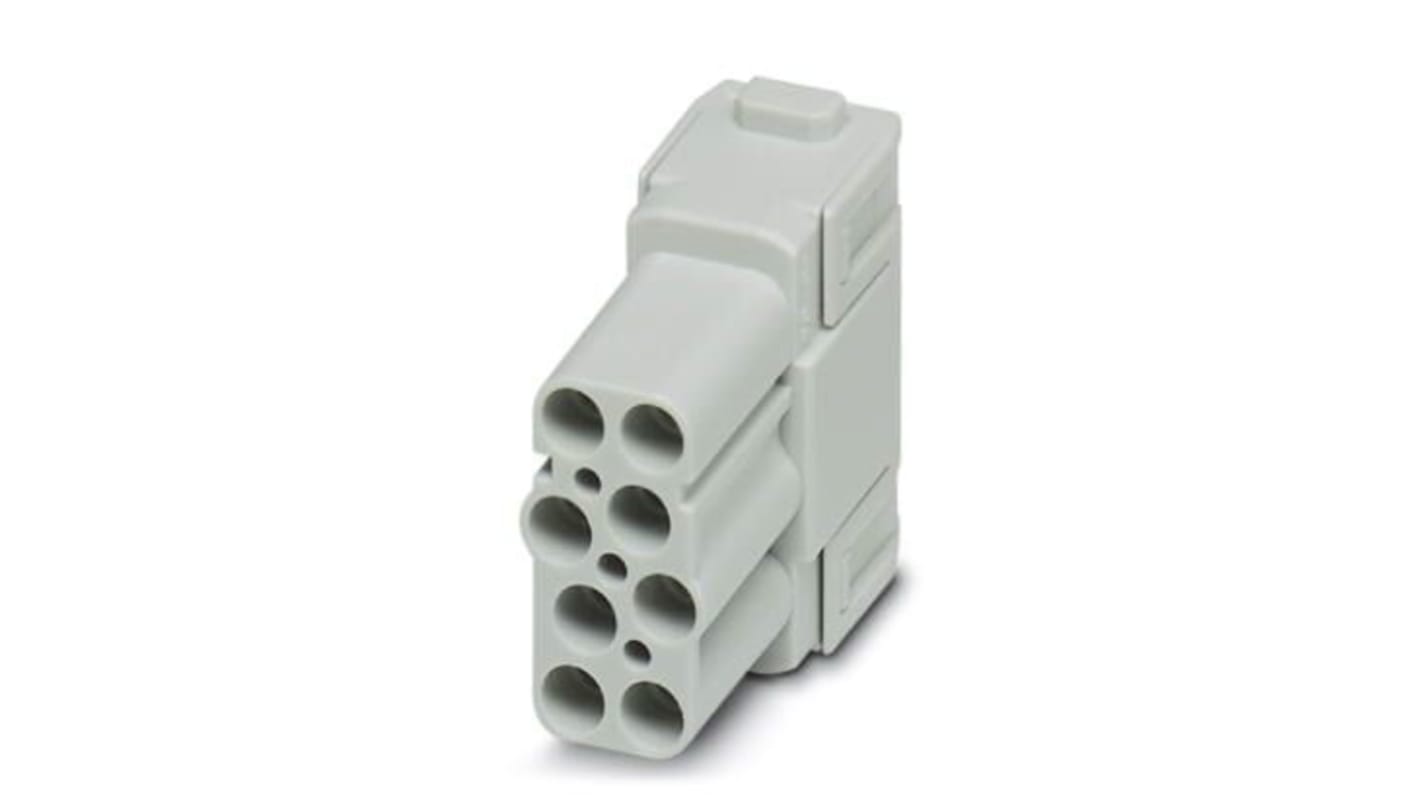 Phoenix Contact Heavy Duty Power Connector Module, 16A, Female, HC-M-08 Series, 8 Contacts