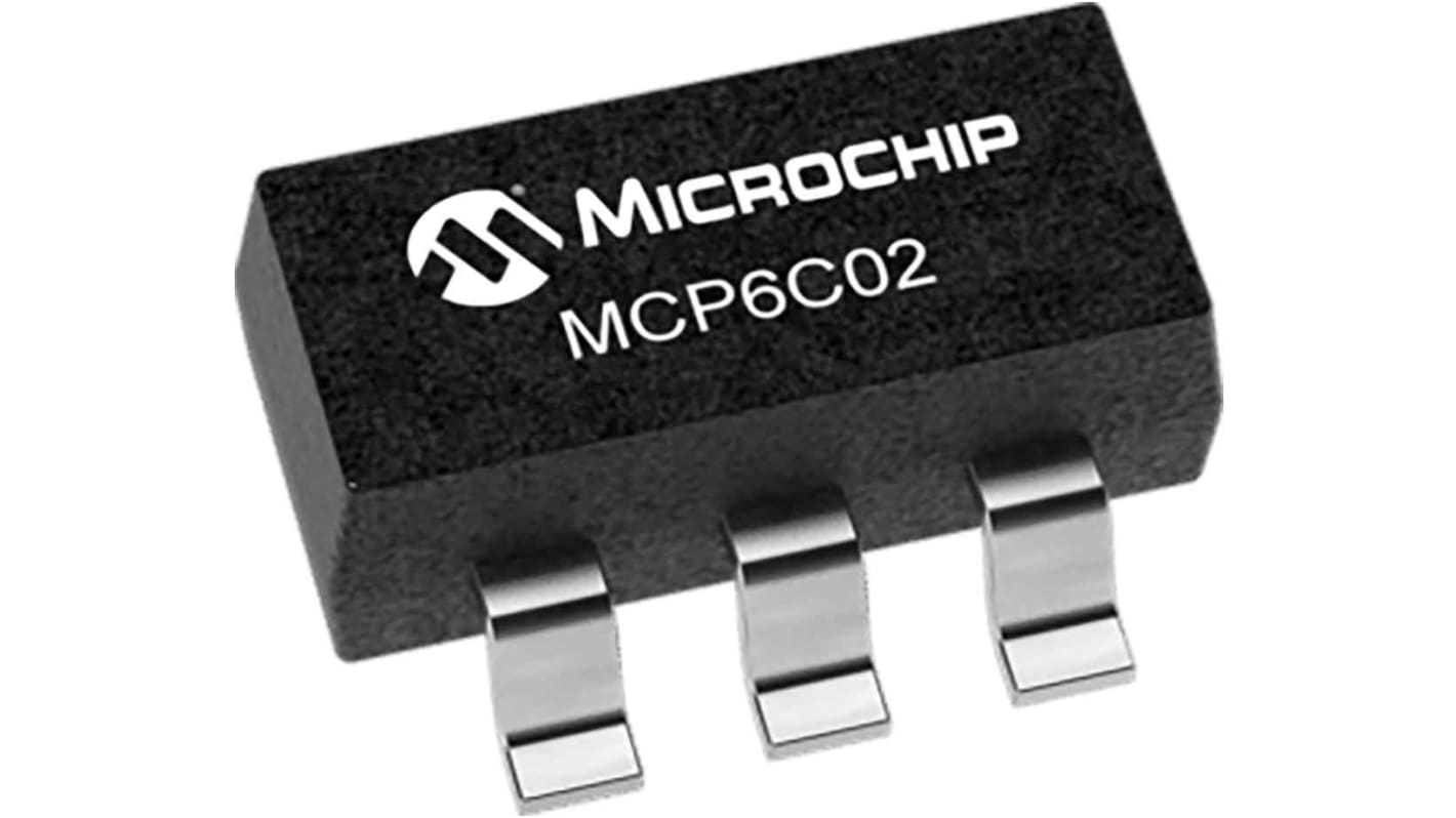 Amplificatore operazionale Microchip, , SMD, alimentazione doppia/singola, SOT-23