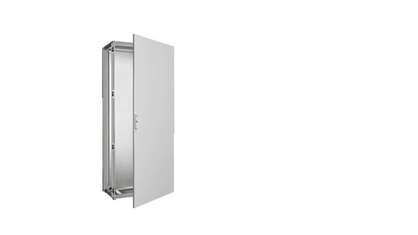 Rittal 单门落地机柜, IP55, 799 x 408 x 1808mm, 不透明门, RAL7035, VX系列
