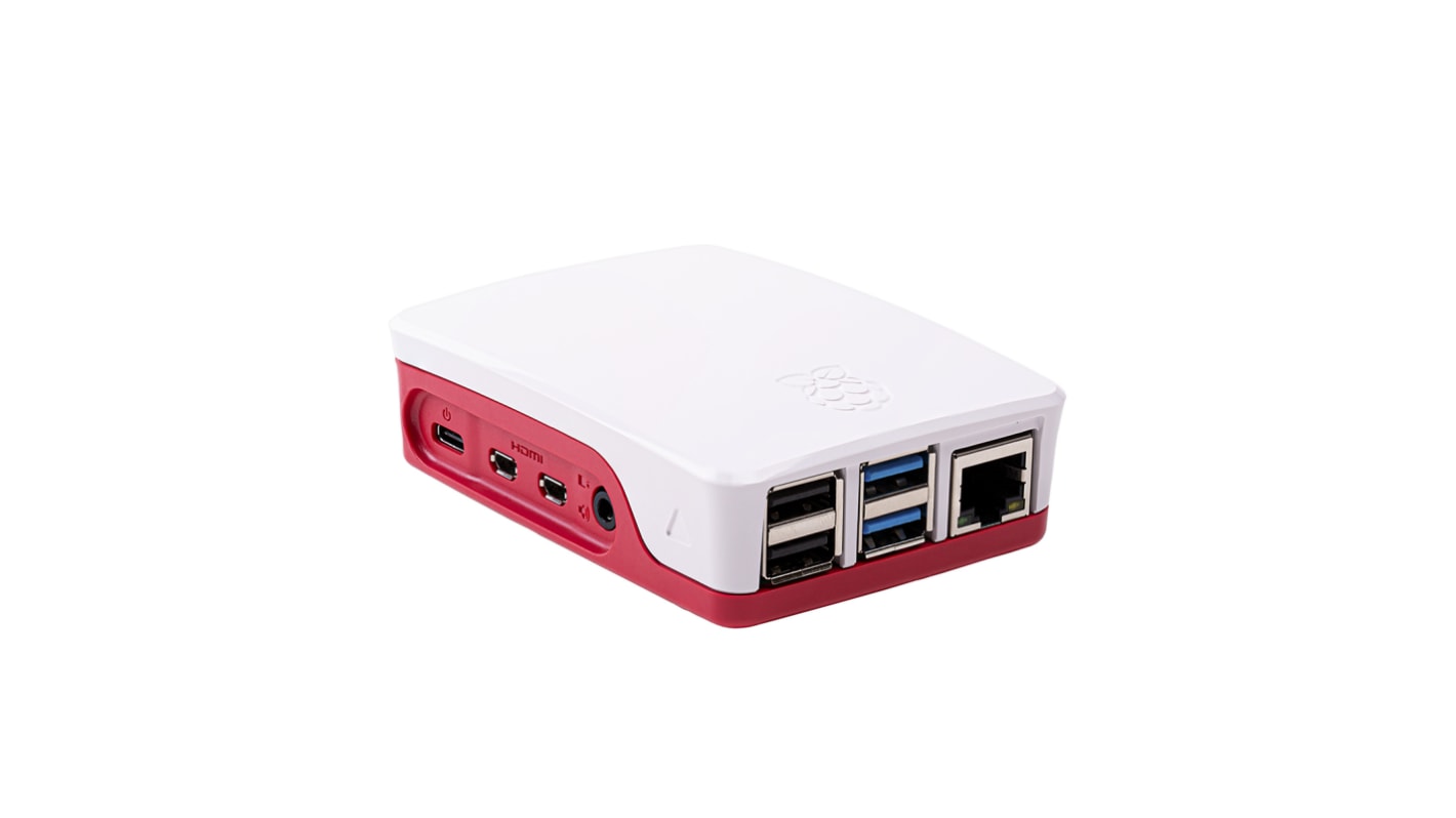 Pouzdro Raspberry Pi Plast Červená, Bílá 97 x 70 x 25mm