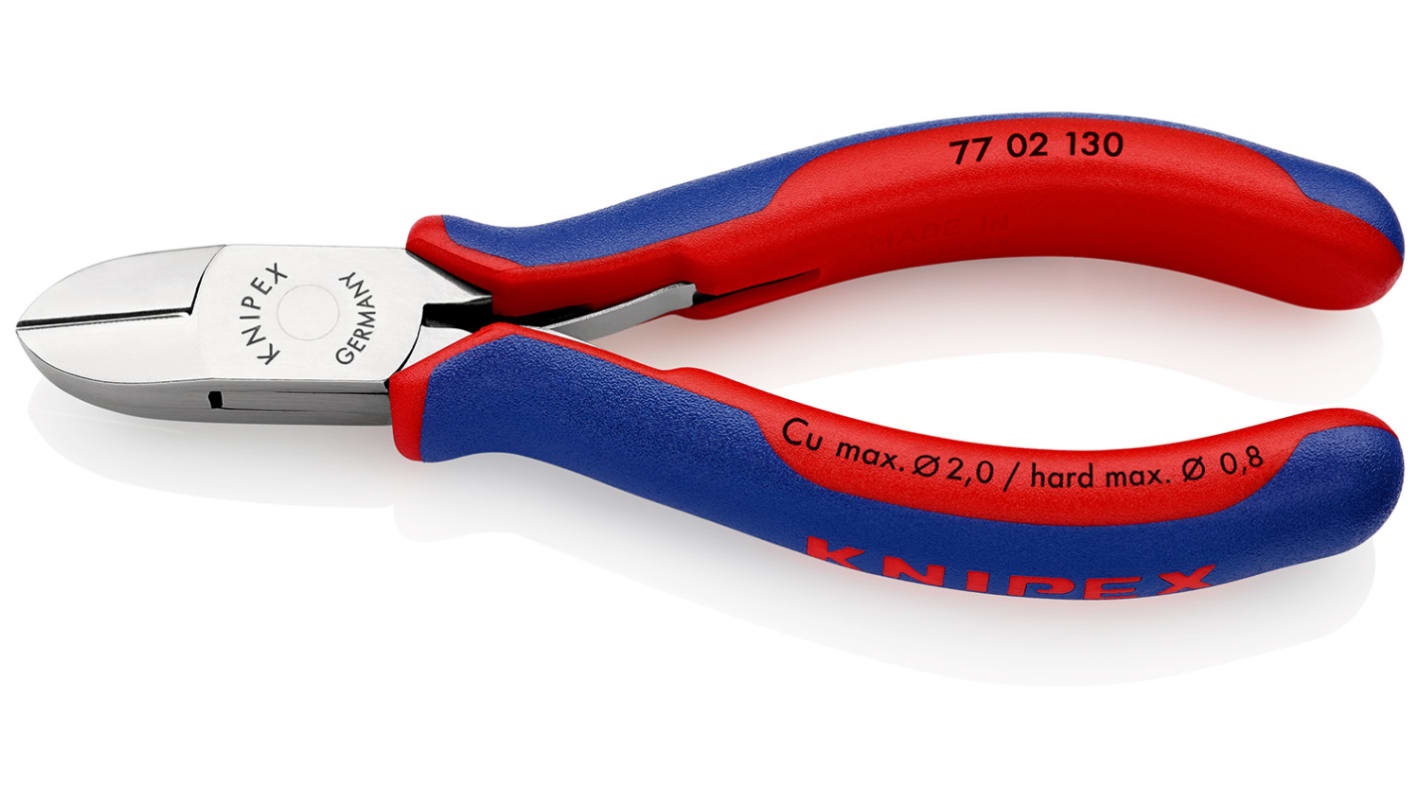 Knipexサイドカッター ニッパー 全体長さ:130 mm 最大切断能力 Knipexサイドカッター ニッパー 全体長さ:130 mm 最大切断能力
