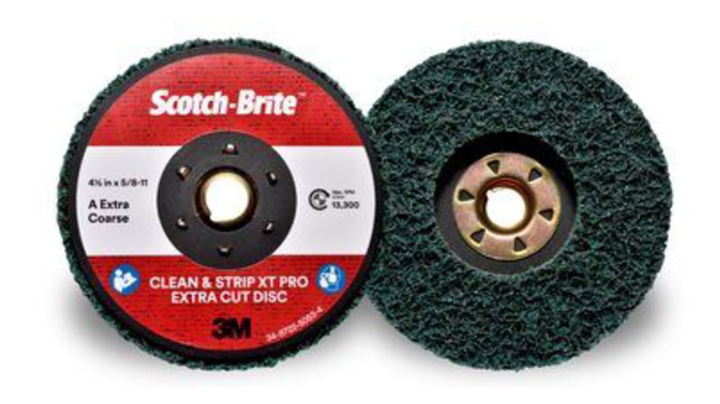 3M Aluminium Oxide Sanding Disc, 125mm, Extra Coarse Grade, 10 in pack