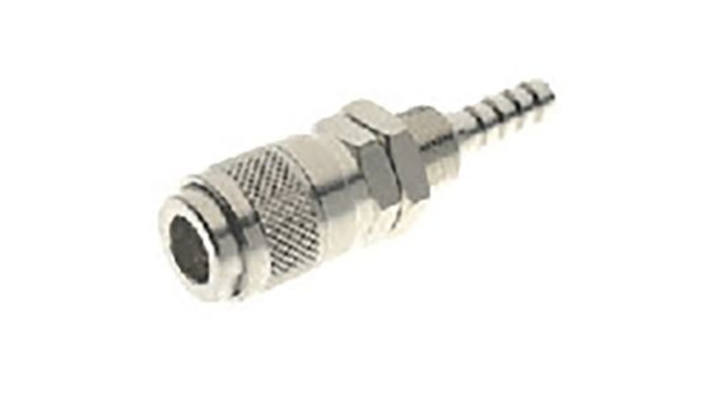 RS PRO Brass Male Quick Air Coupling, 4mm Hose Barb