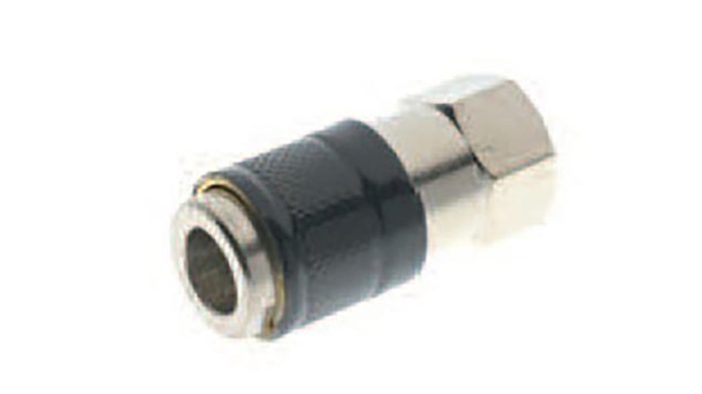 RS PRO Brass Female Quick Air Coupling, G 1/8 Female Threaded