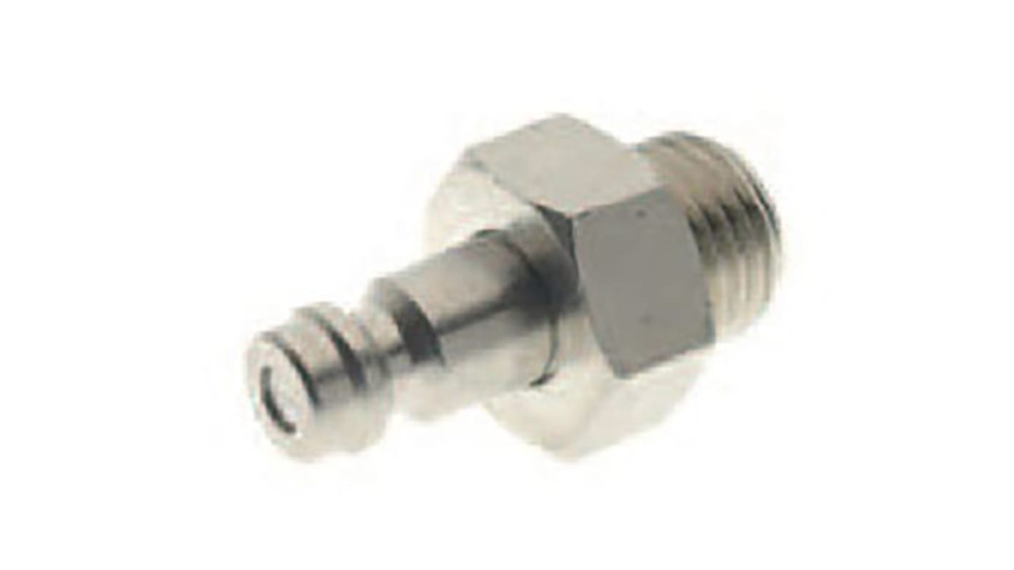 RS PRO Brass Male Coupler Nipple, G 1/4 Male 1/4in Threaded