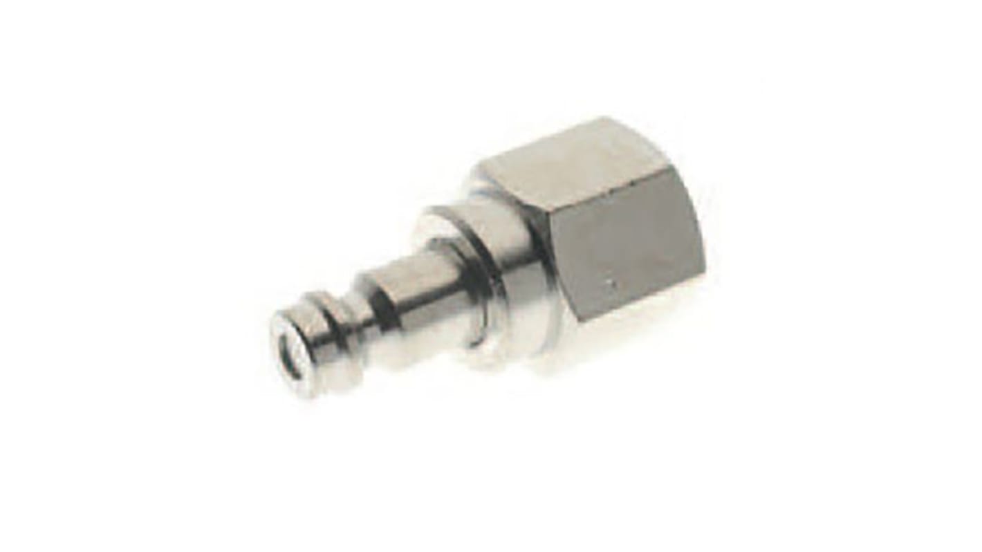 RS PRO Brass Male Coupler Nipple, G 1/8 Female 1/8in Threaded