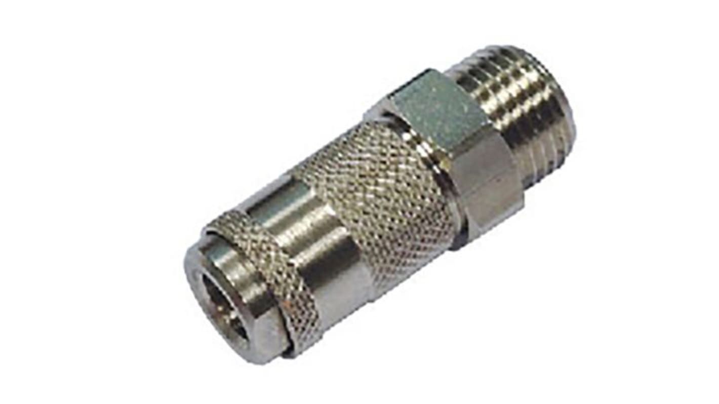 RS PRO Brass Female Quick Air Coupling, M5 Male Threaded