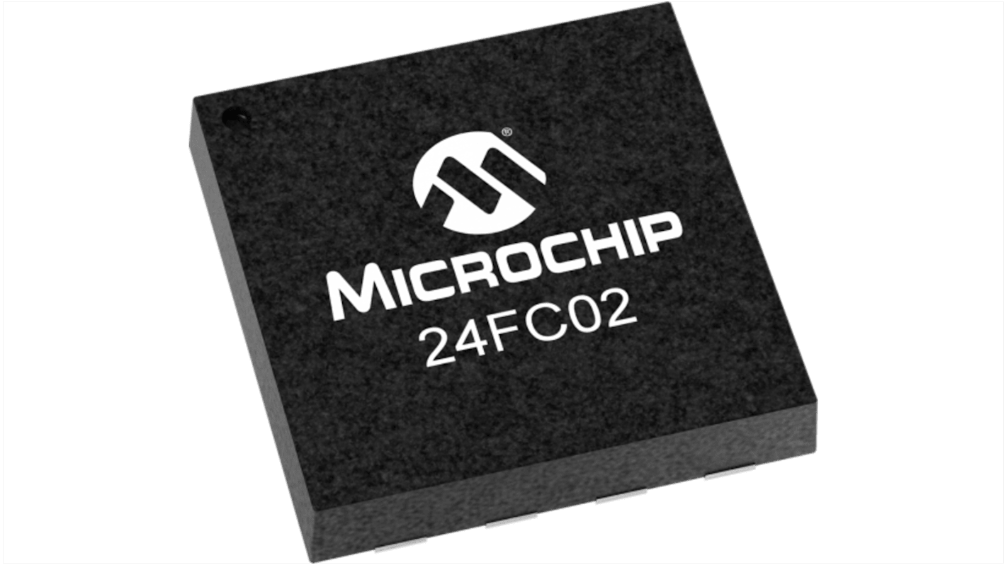 Microchip 2kbit EEPROM-Speicherbaustein, Seriell (2-Draht) Interface, UDFN, 3500ns SMD 256 x 8 bit, 256 x 8-Pin 8bit