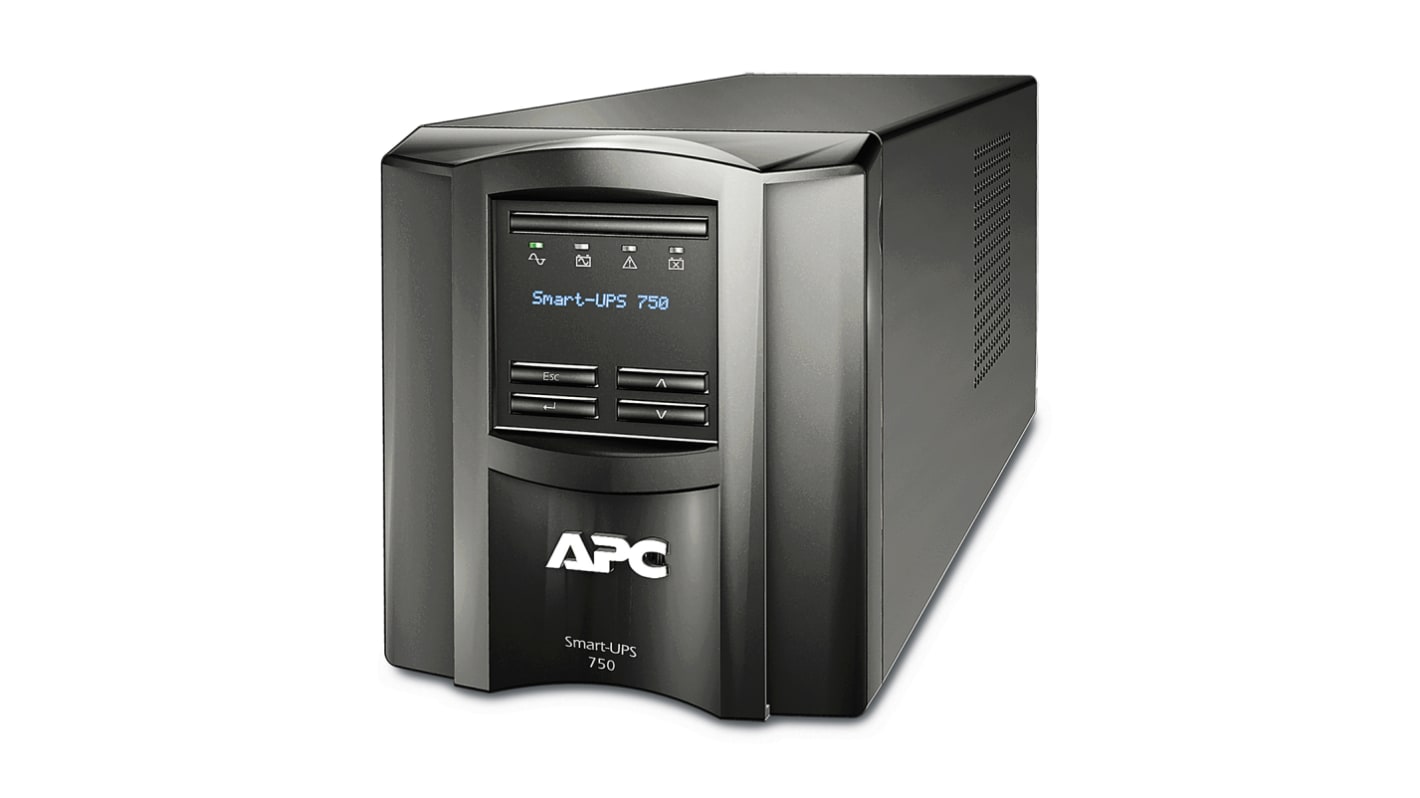APC 160 → 286V Input Stand Alone Uninterruptible Power Supply, 750VA (500W), Smart-UPS SMT