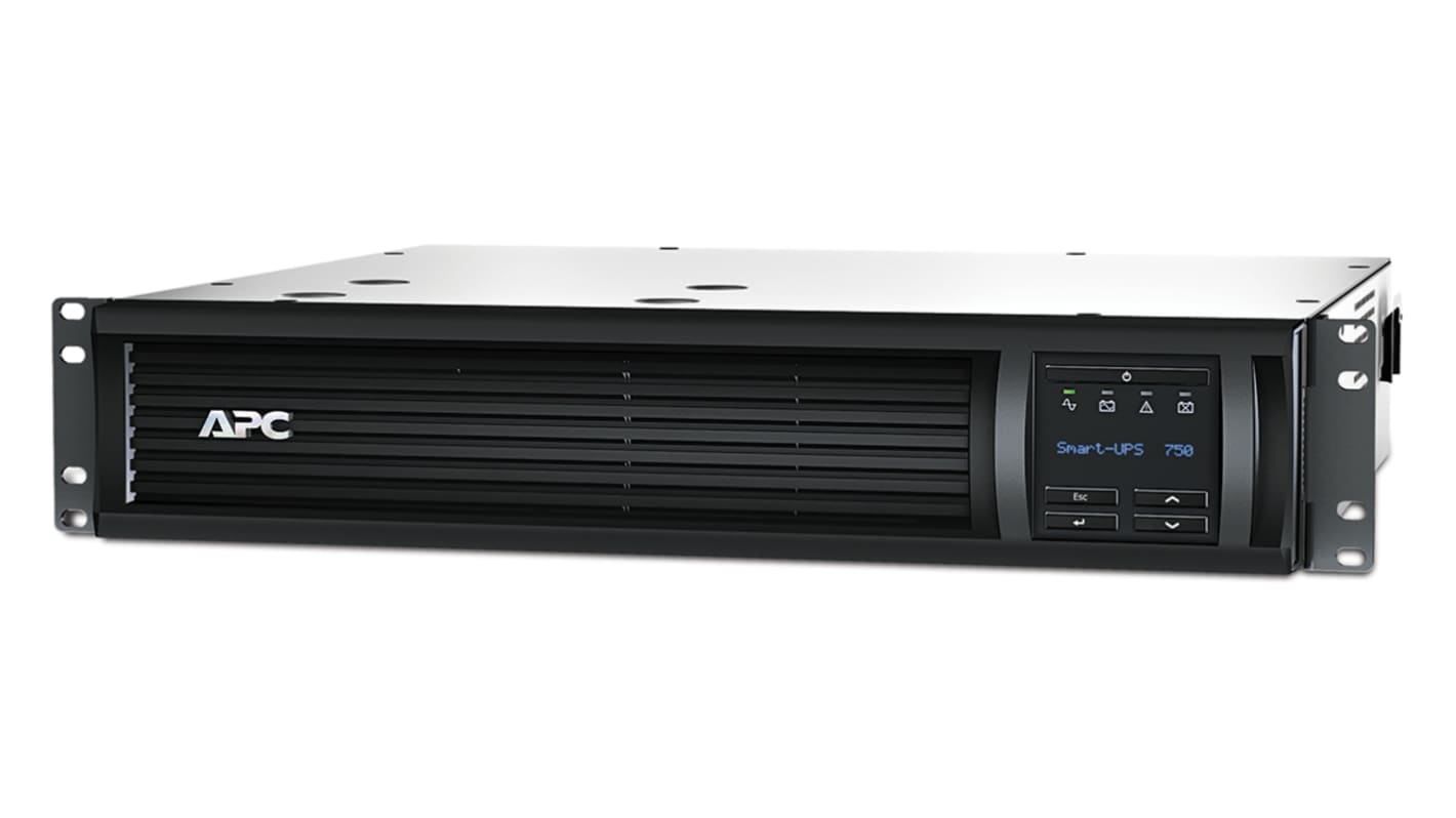 APC 160 → 286V Input Rack Mount Uninterruptible Power Supply, 750VA (500W), Smart-UPS SMT