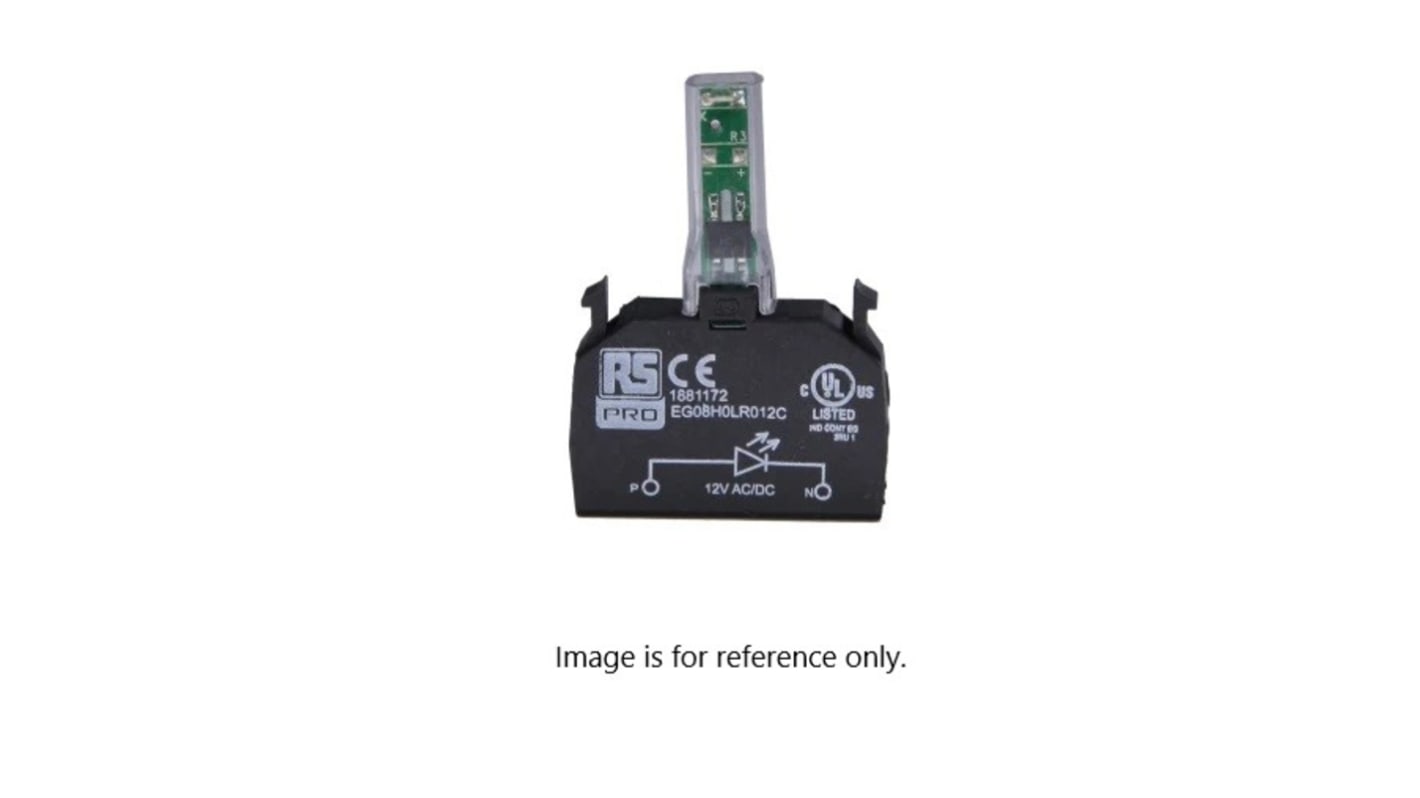 RS PRO Light Block, 24V ac/dc, White Light