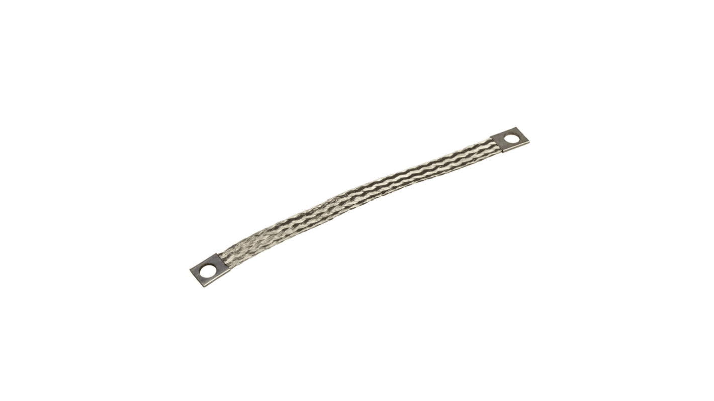 Tresse métallique de mise à la terre Schneider Electric en Cuivre étamé, diamètre de 150 x 12mm