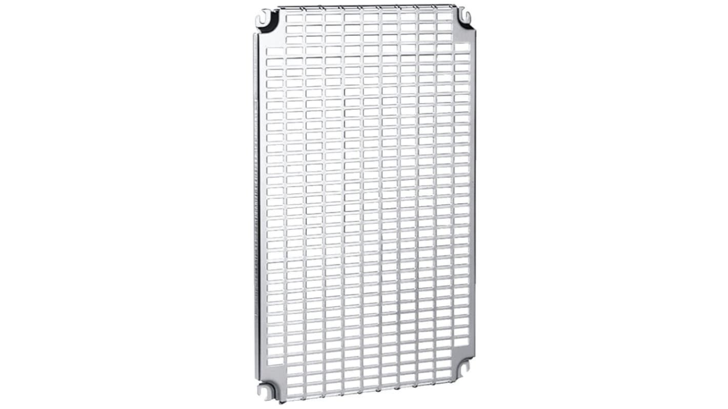 Schneider Electric PanelSeT Series Steel Perforated Mounting Plate, 450mm H, 451mm W, 15mm L for Use with Spacial CRN,
