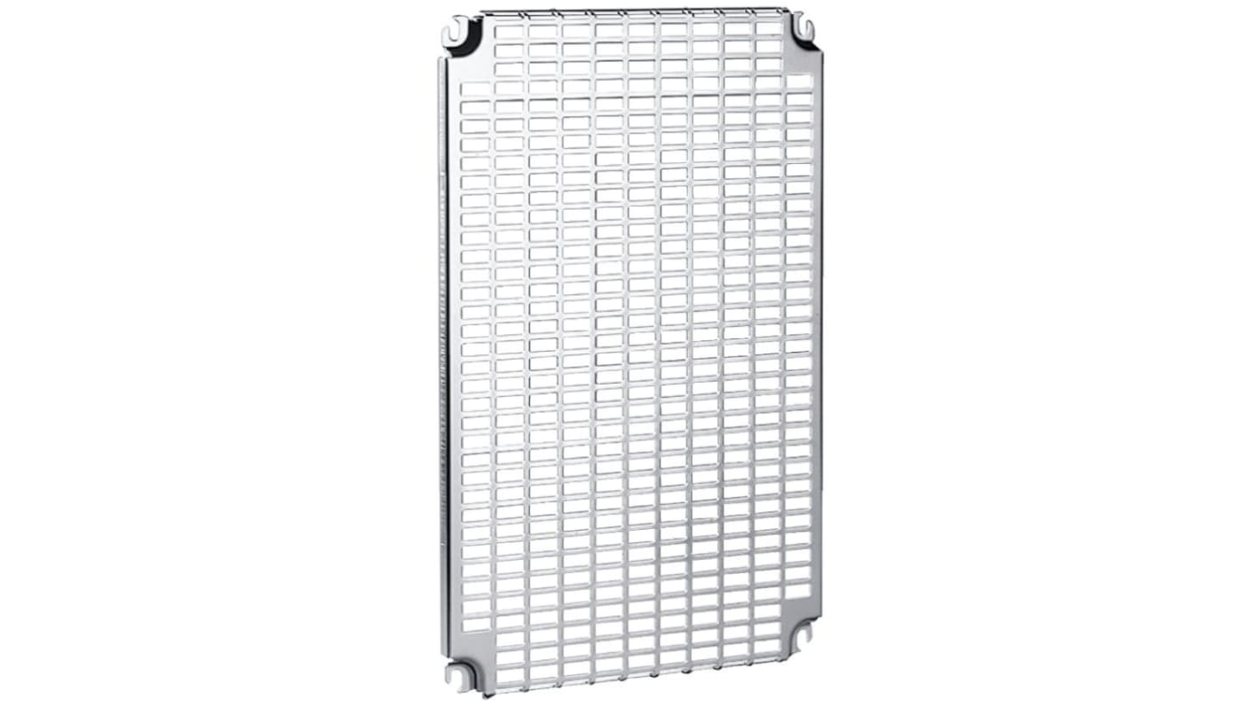 Schneider Electric Telequick Series Steel Perforated Mounting Plate, 450mm H, 451mm W, 15mm L for Use with Spacial CRN,