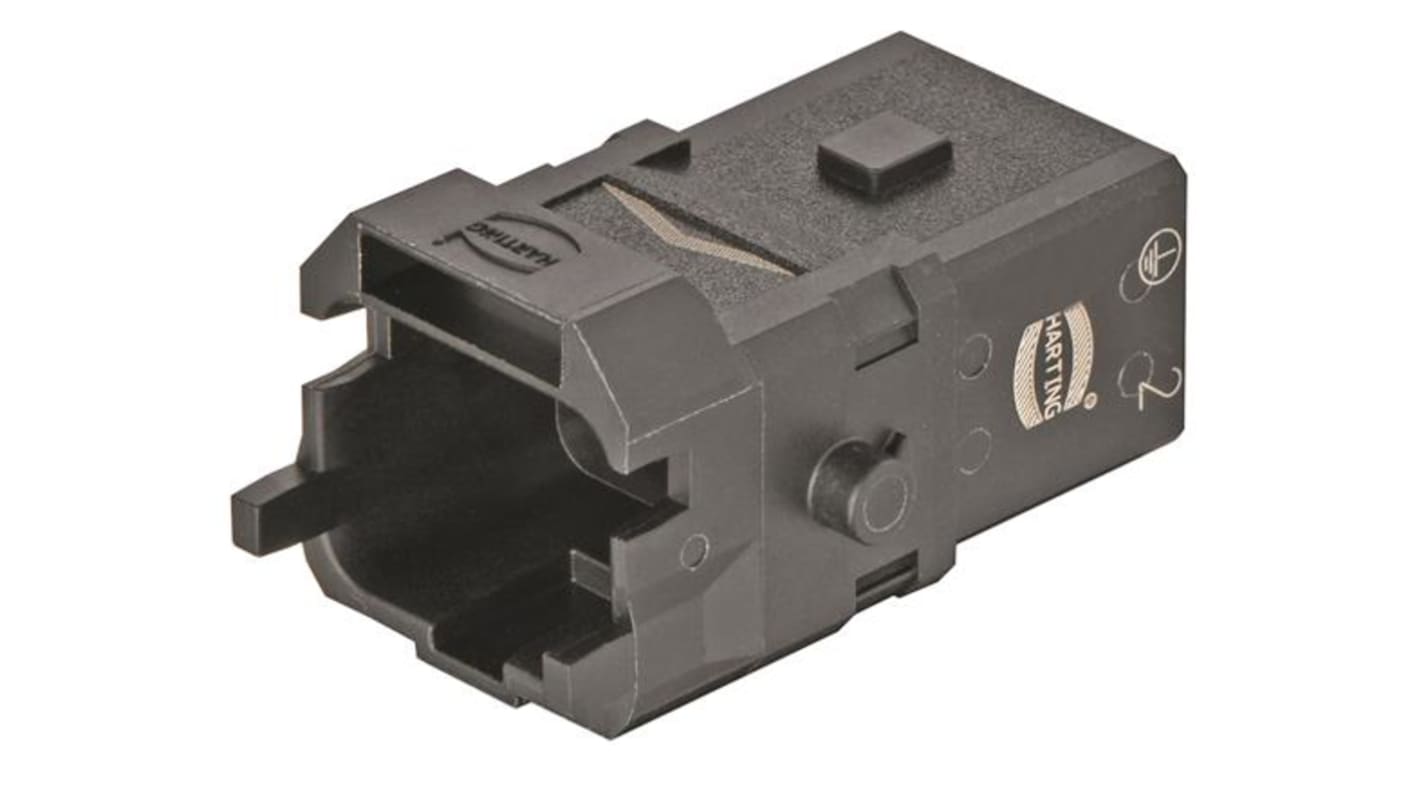 HARTING Heavy Duty Power Connector Insert, 16A, Male, Han 1A Series, 3 Contacts