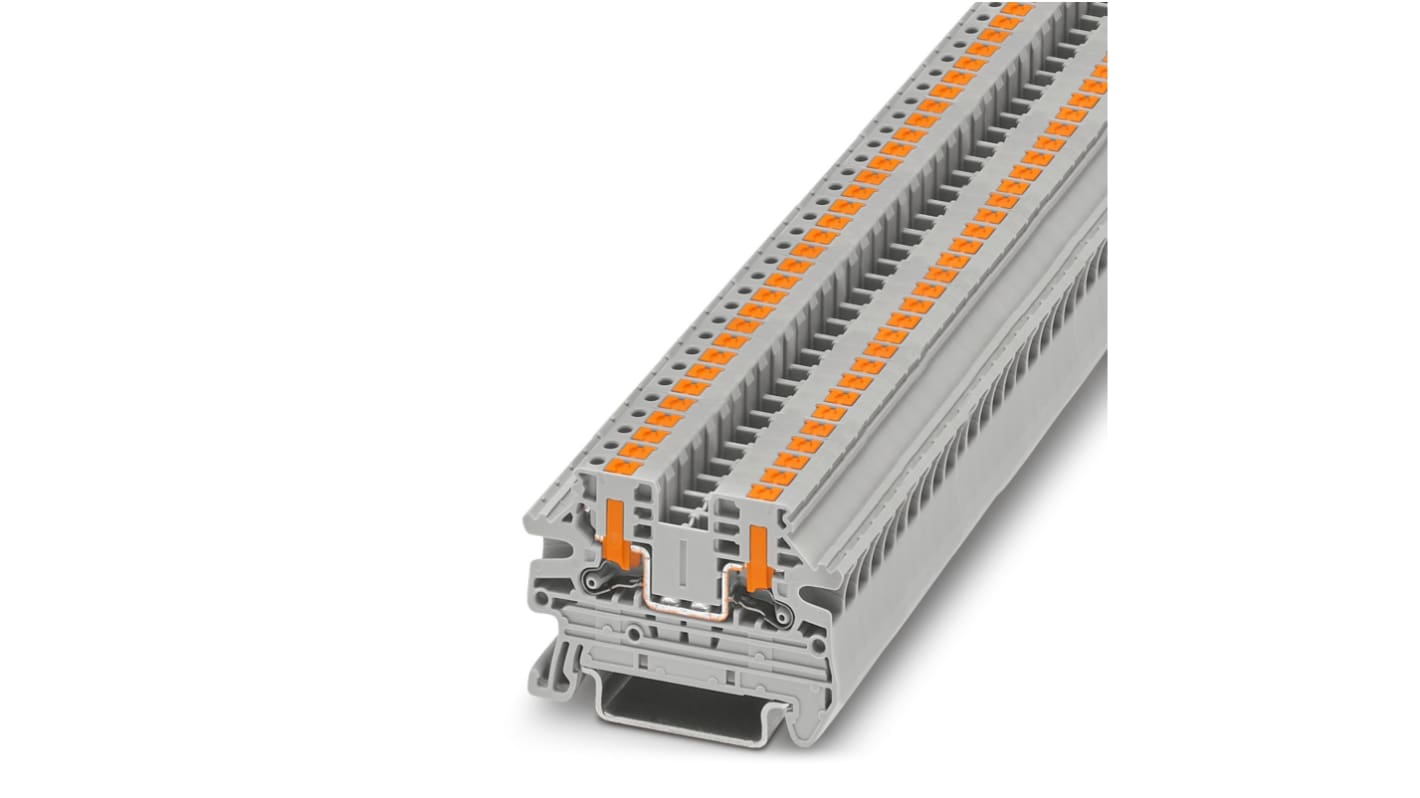 Phoenix Contact 1078960 PTV Series Grey, 0.14 → 2.5mm², Single-Level, Push In Termination, ATEX, IECEx
