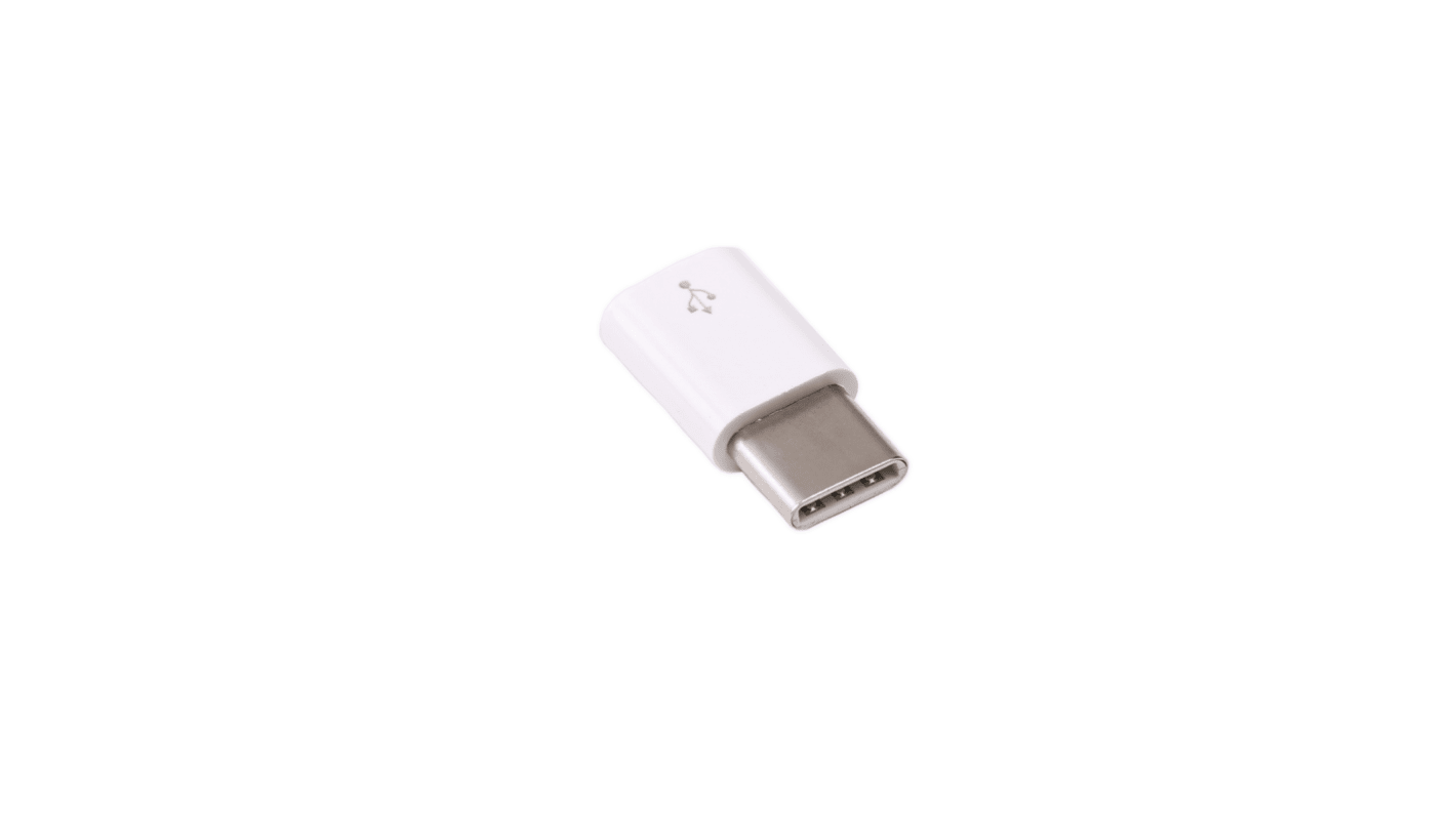 Raspberry Pi Micro-USB-auf-USB-C-Adapter, Weiß