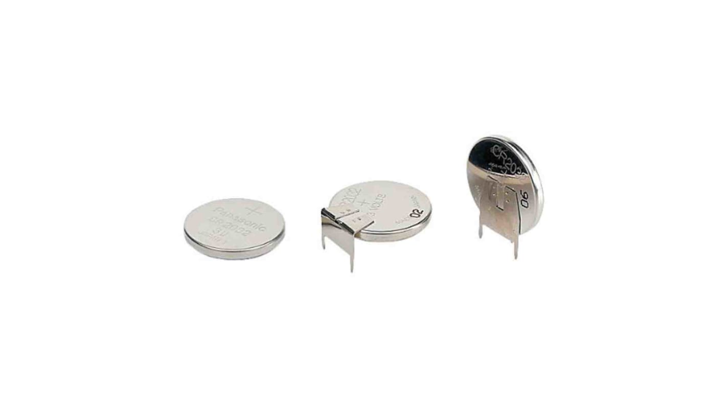 Varta CR2032, LiMnO2 Knopfzelle Ø 20mm, 3V / 230mAh, mit Löt-Anschluss