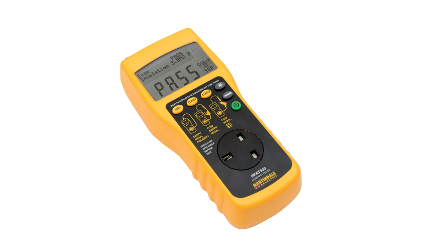 Martindale Hpat 500/2. 自动通过/失败PAT测试仪, 最大1.2V