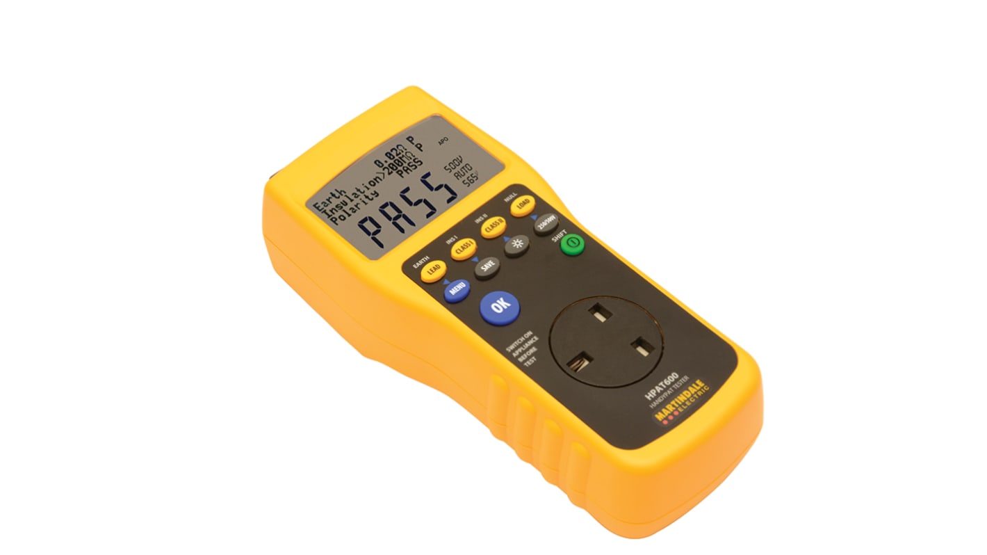 Martindale HPAT600/2 PAT Tester, Class I, Class II Test Type With RS Calibration