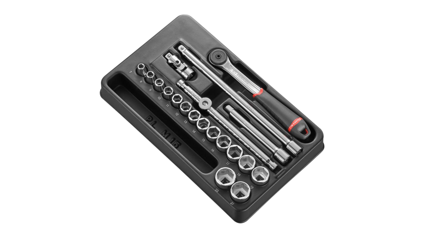 Jeu de douilles Facom MOD.J161-36 3/8" Carré 20 pièces