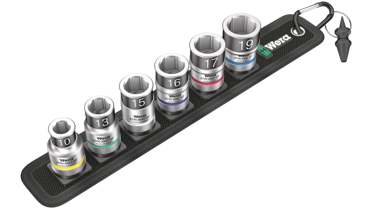 Wera 7-Piece Metric Standard Socket Set