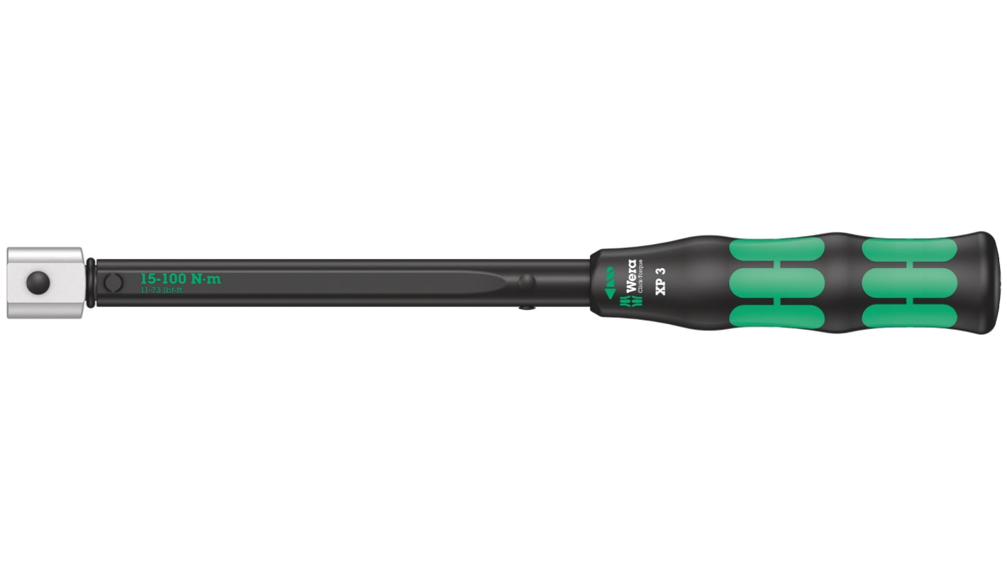 Klucz dynamometryczny zapadkowy 15 → 100Nm Wera Kwadratowy ±2% 9 x 12mm