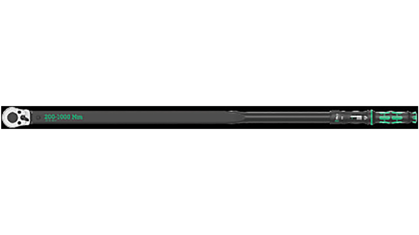 Wera Click-Torque E 1 Click Torque Wrench, 200 → 1000Nm, 3/4 in Drive, Square Drive
