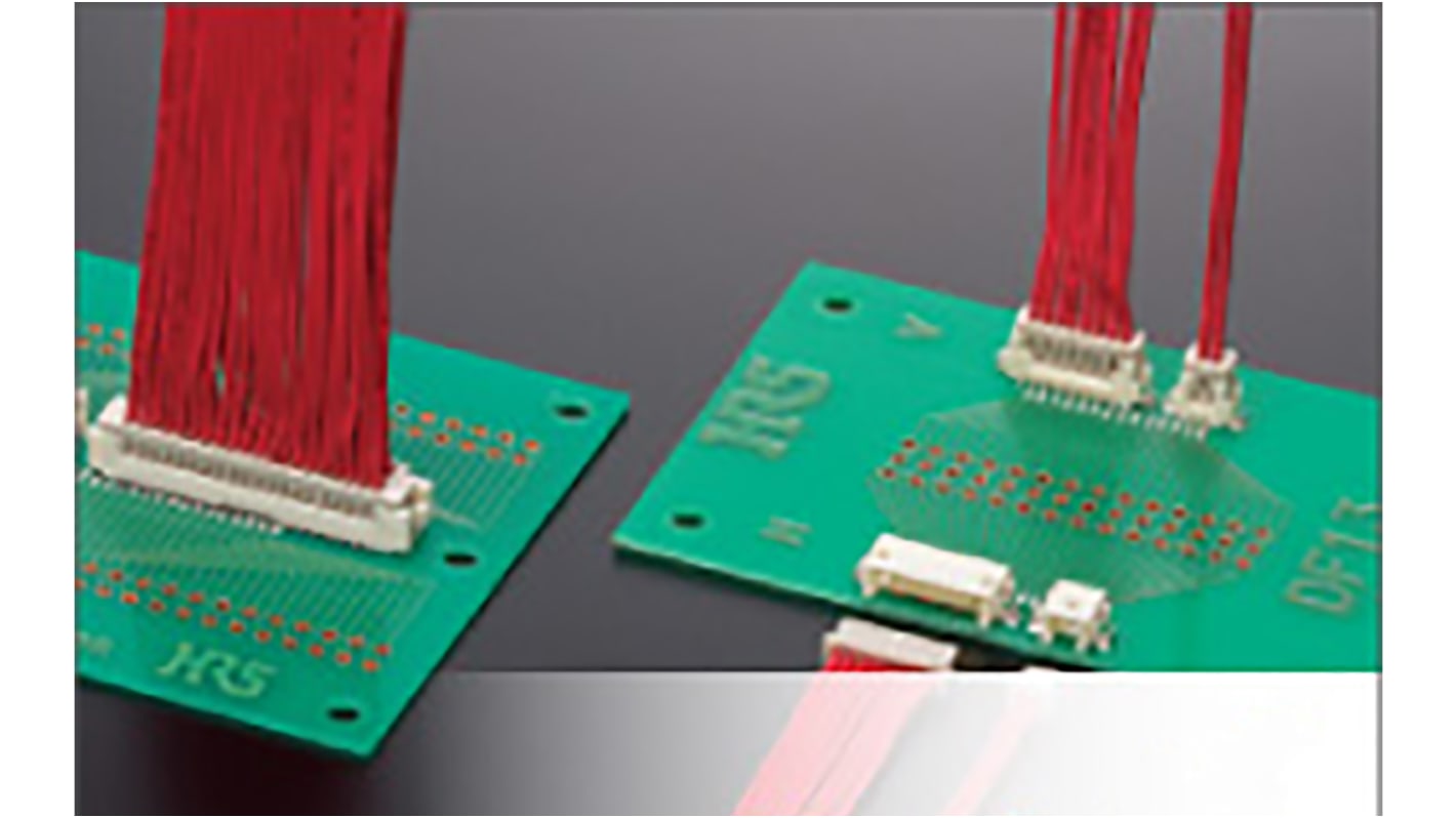 Hirose DF13 Series Straight Through Hole PCB Header, 3 Contact(s), 1.25mm Pitch, 1 Row(s), Shrouded