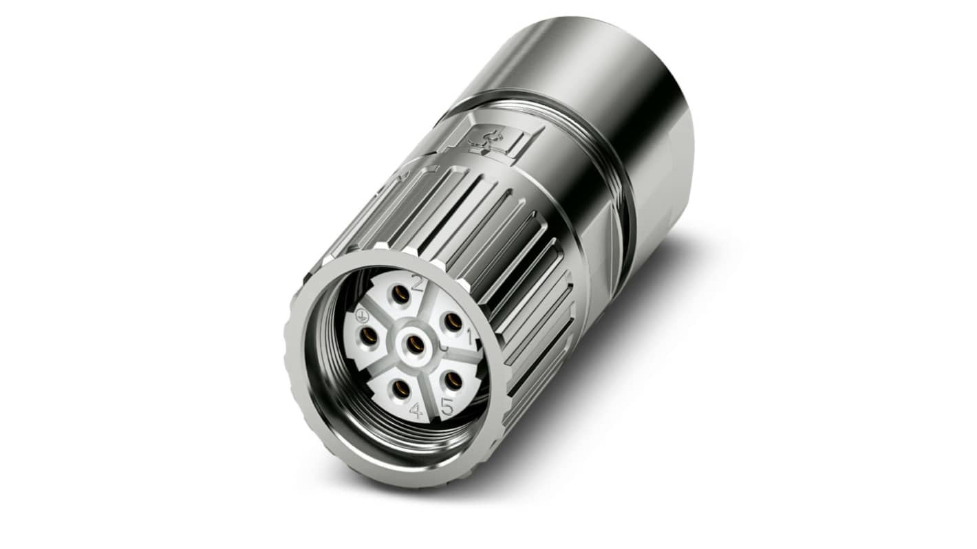 Connettore circolare Phoenix Contact, femmina, serie M23 PRO, M23, 6 poli, Montaggio su cavo