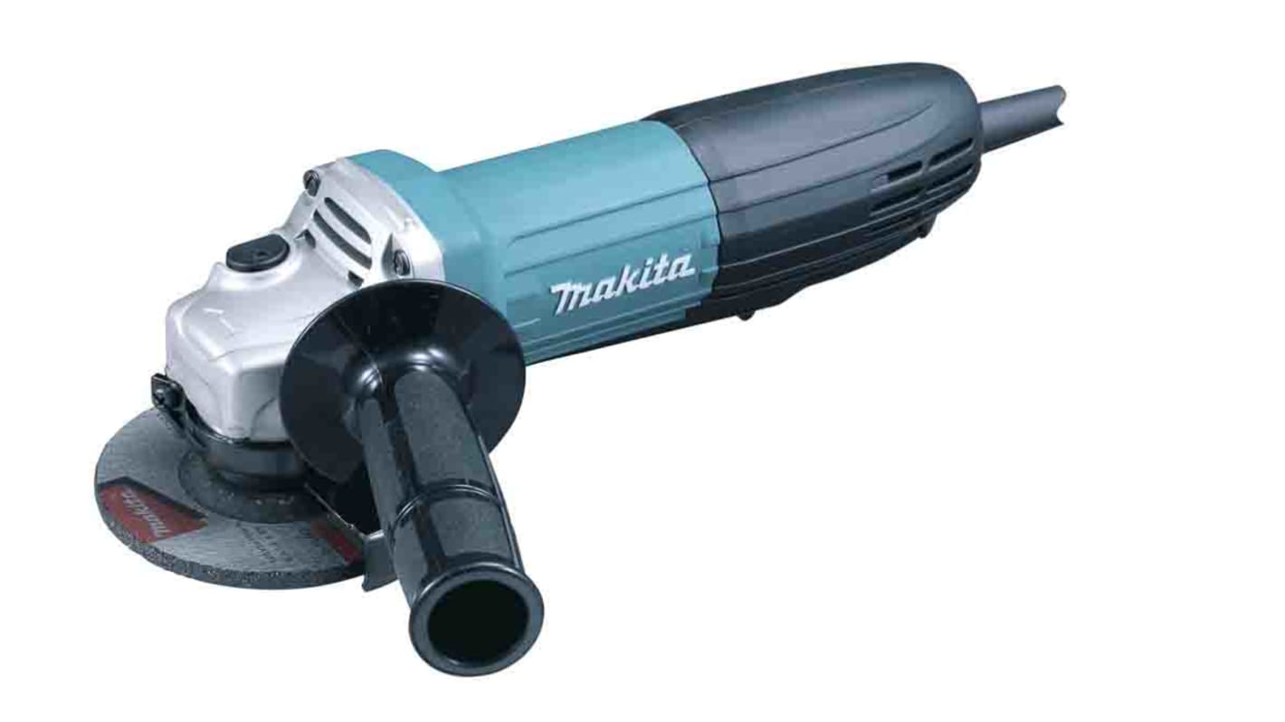 Amoladora angular Makita GA4534 de 110V 720W, diámetro de disco 115mm, conector BS 4343