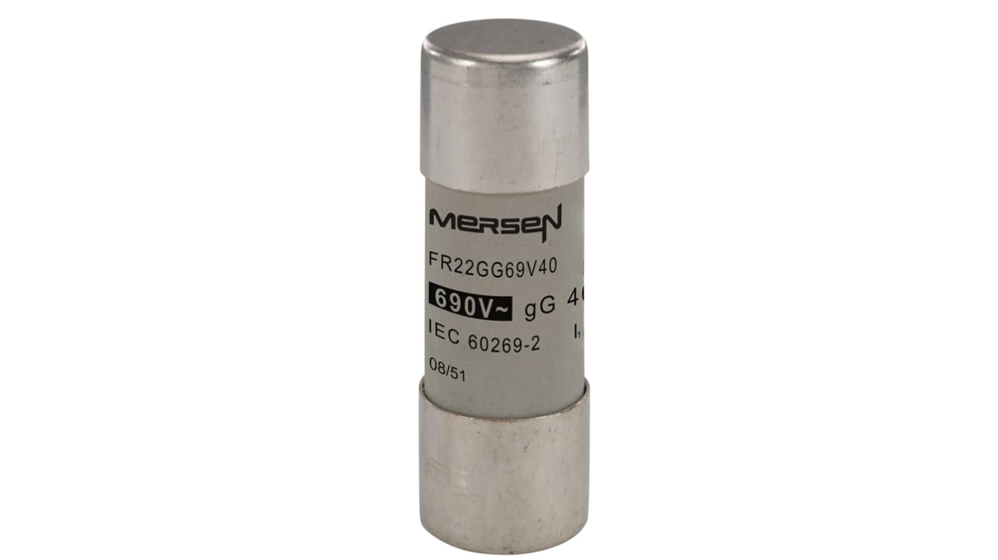 Mersen Feinsicherung / 40A 22 x 58mm 690V ac Keramik gG