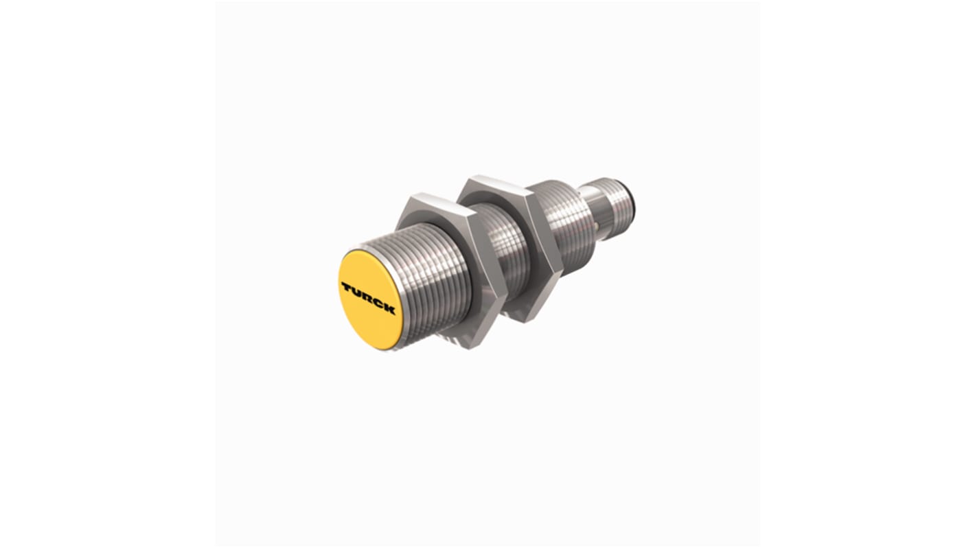 Turck Inductive Barrel-Style Proximity Sensor, M12 x 1, PNP & NPN Output, 10 → 30 V dc, IP68