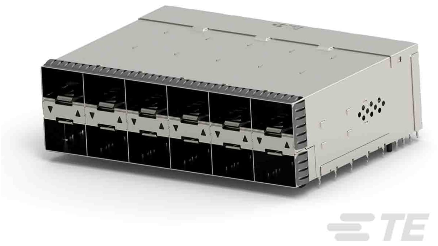 TE Connectivity SFP56 Connector & Cage Female 12-Port 20-Position, 2347721-5