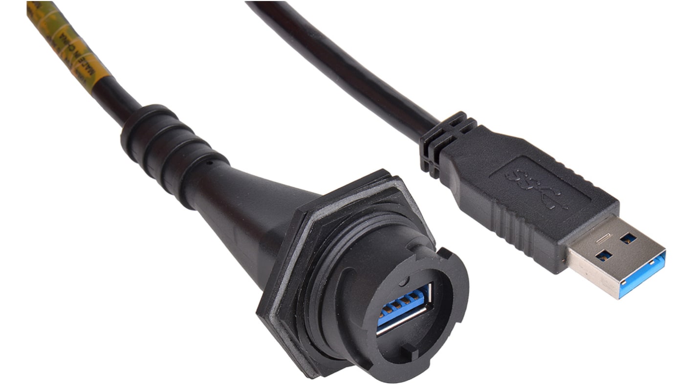 Molex USB 3.0, Male USB A to Female USB A, 800mm