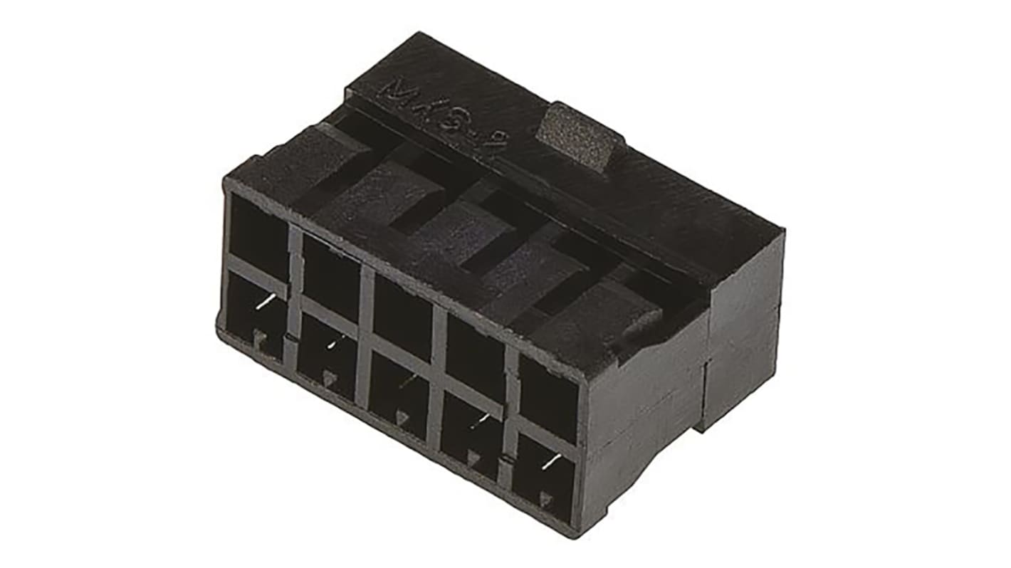 Molex 压接连接器外壳母座, 10p, 2mm间距, 电缆安装, Milli-Grid系列