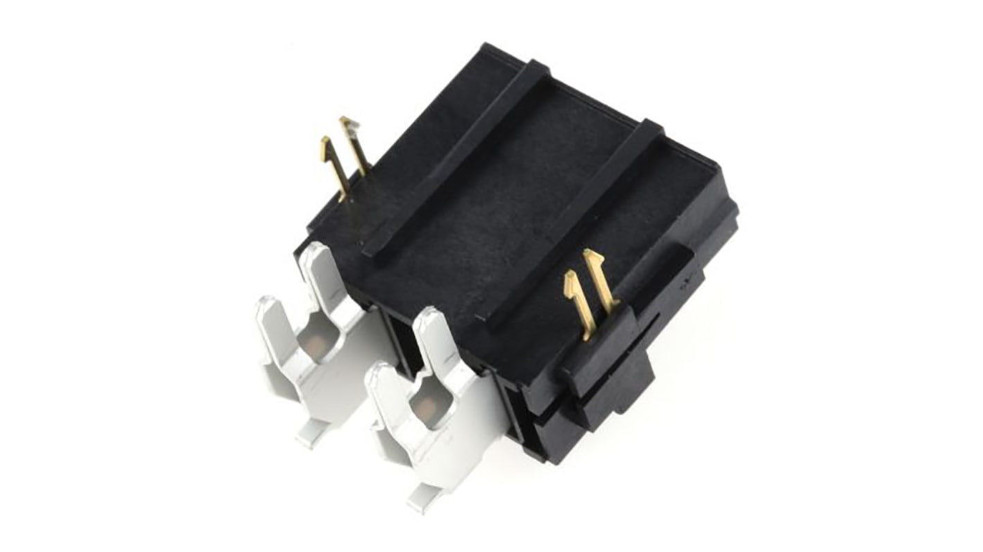Molex Mini-Fit Sr. Series Right Angle Through Hole PCB Header, 2 Contact(s), 10.0mm Pitch, 1 Row(s), Shrouded