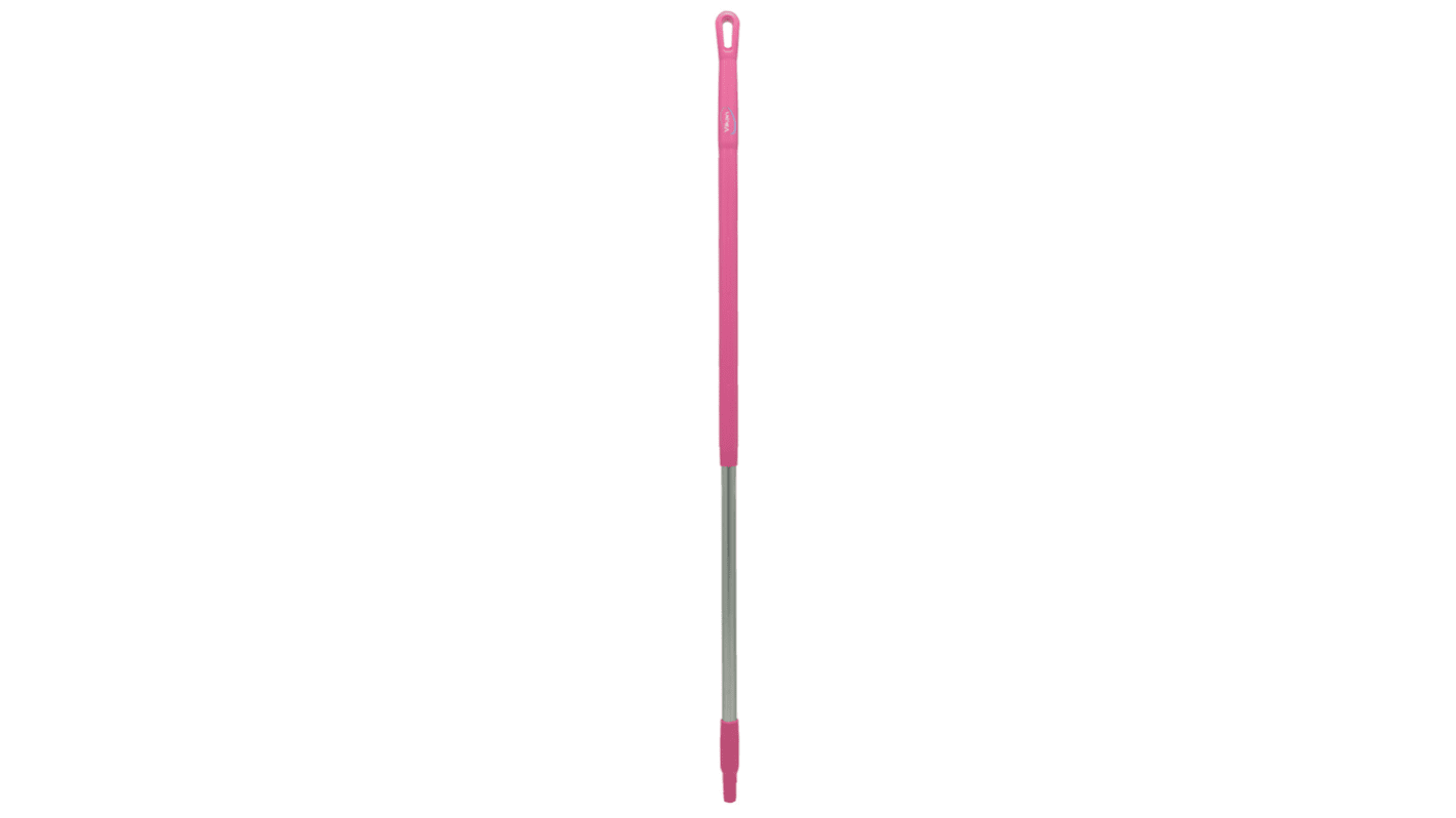 Vikan Pink Anodised Aluminium, Polypropylene Mop Handle, 1.31m