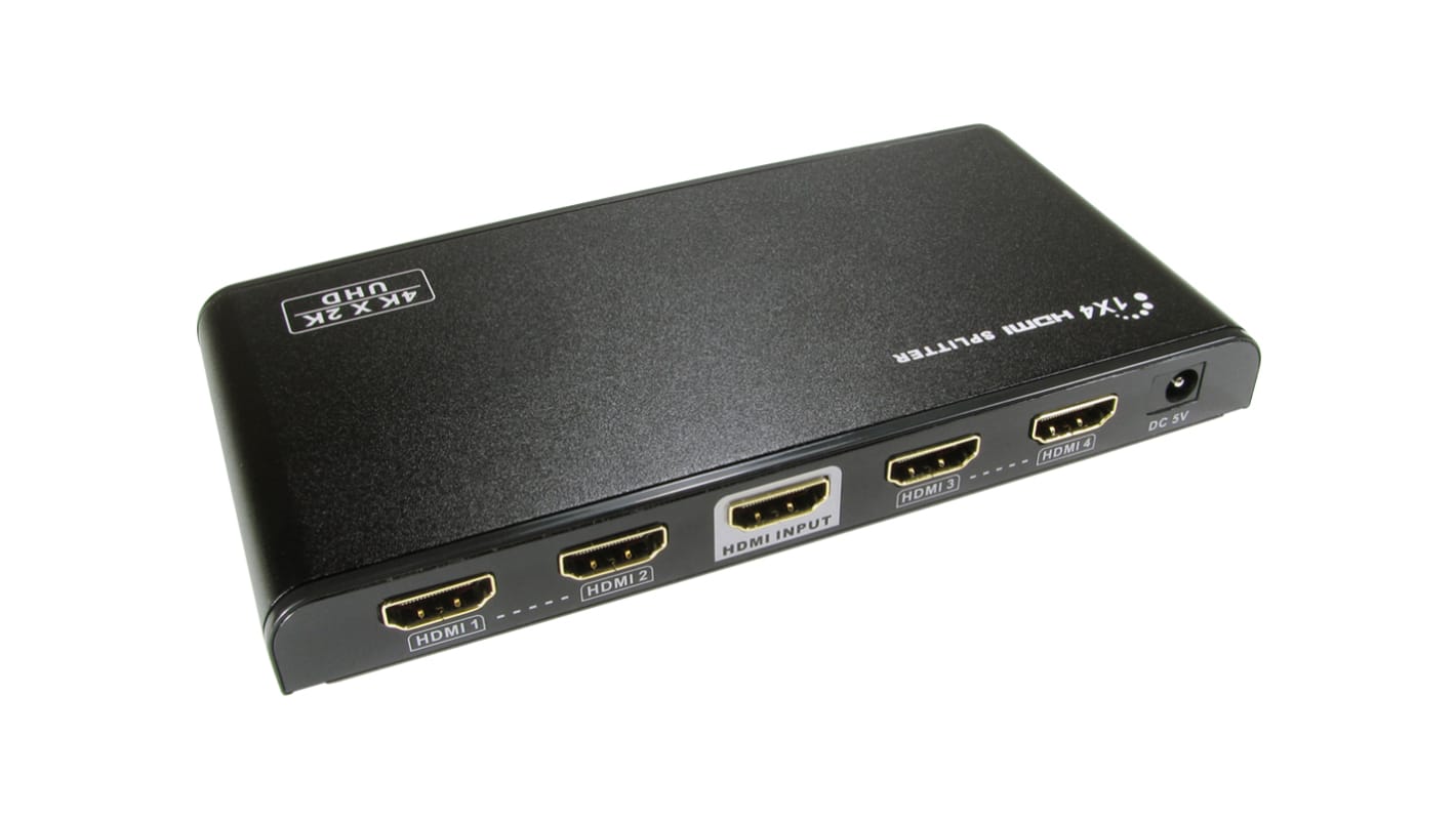 NewLink HDMI Splitter HDMI 4-Port, 4K x 2K 1 Videoeingänge 4 Videoausgänge