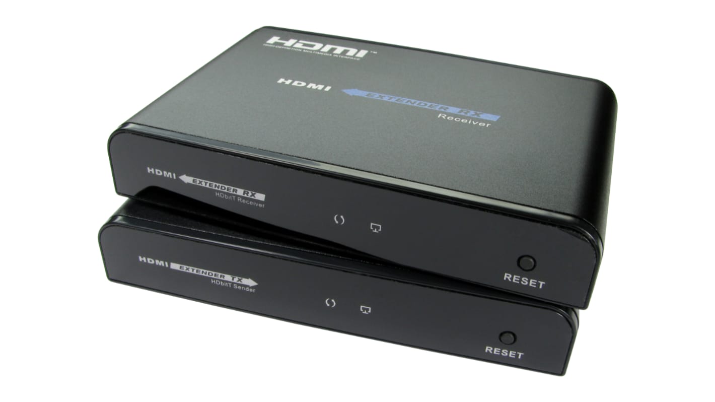 NewLink Extender Video-Extender HDMI CATx, 1080 Max., 1 Videoanschlüsse, 120m Erweiterungsdistanz, 84 x 130 x 23.2mm,