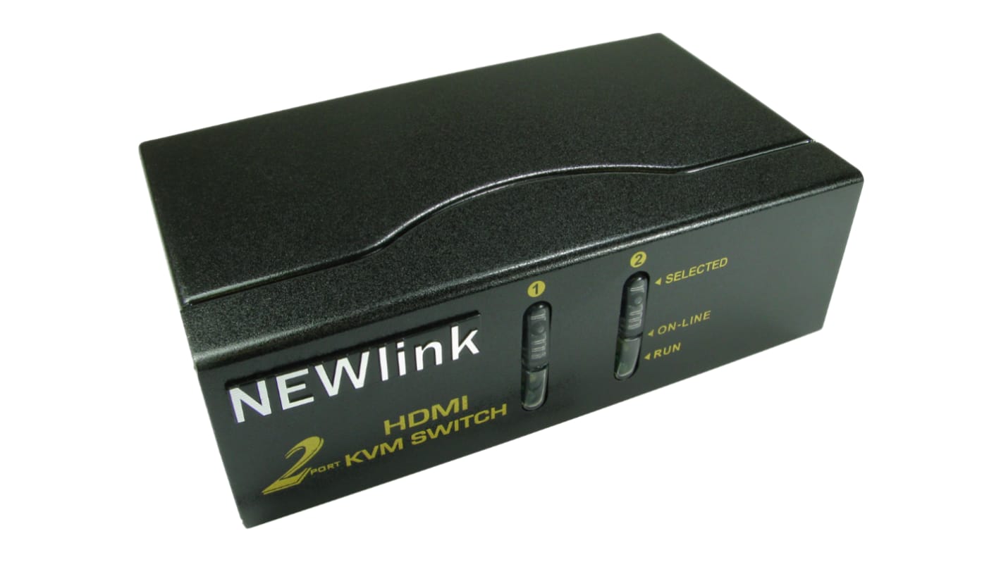 NewLink HDMI 切换器, 1输入, 2输出, 1920 x 1200像素, HDMI连接, 2端口