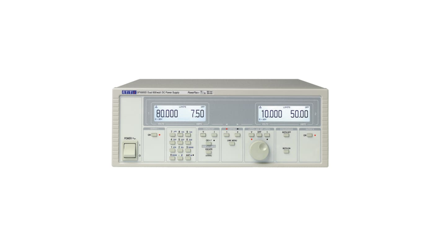 Zasilacz laboratoryjny 0 → 80V 0 → 50A Aim-TTi 600W Zasilacz z automatycznym przełączaniem zakresów