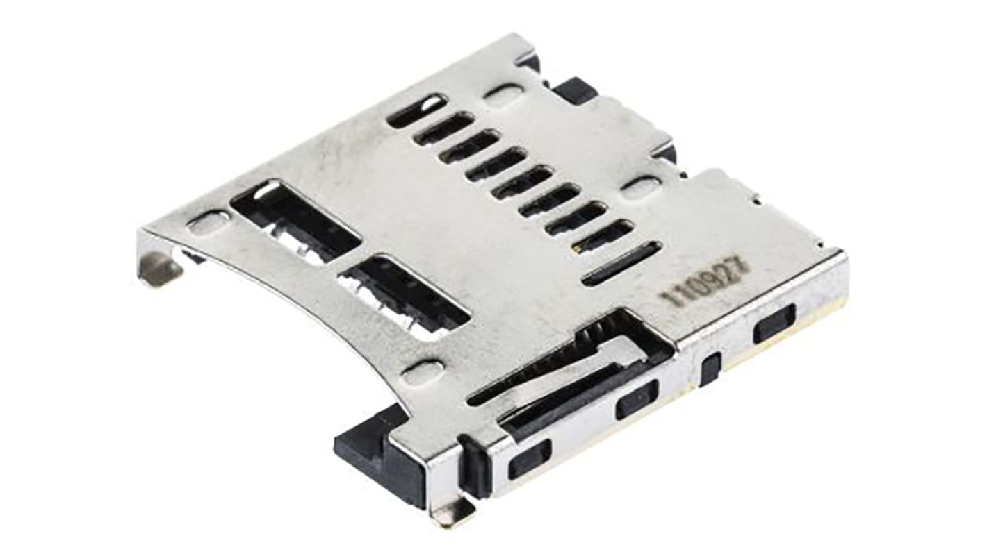 Molex Speicherkarten-Steckverbinder, 8-polig / 1-reihig, Raster 1.1mm, Push/Push