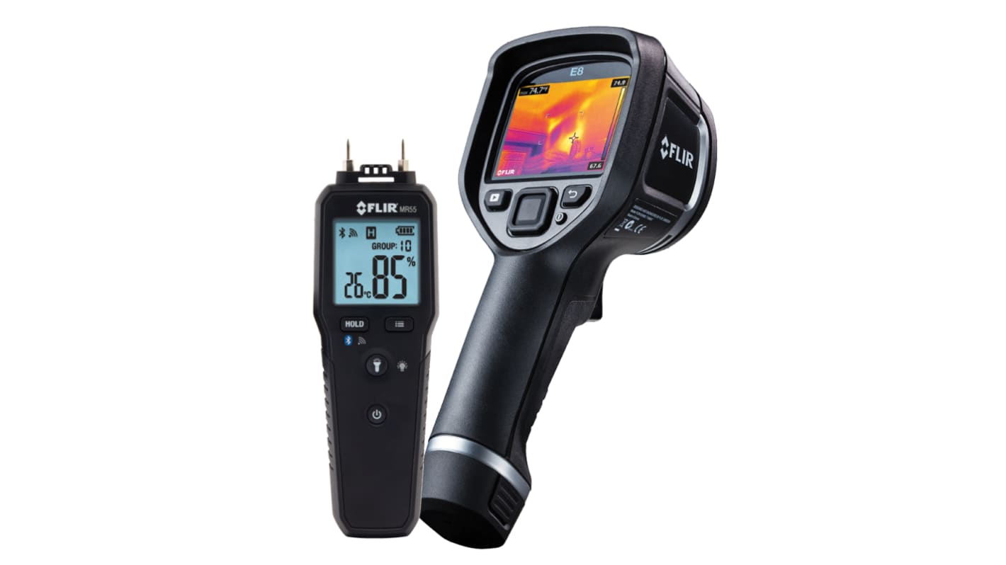 Cámara termográfica con WiFi FLIR E8-XT WiFi + MR55, -20 → +550 °C, -4 → 1022 °F, resolución IR 320 x