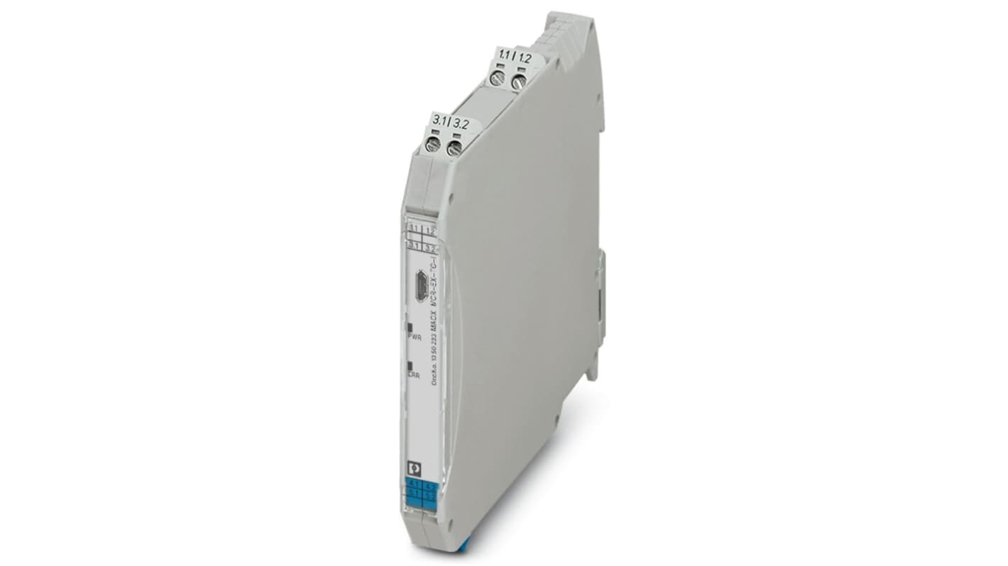 Phoenix Contact MACX MCR Series Signal Conditioner, Thermocouple, Voltage Input, Current Output, 24V dc Supply, ATEX