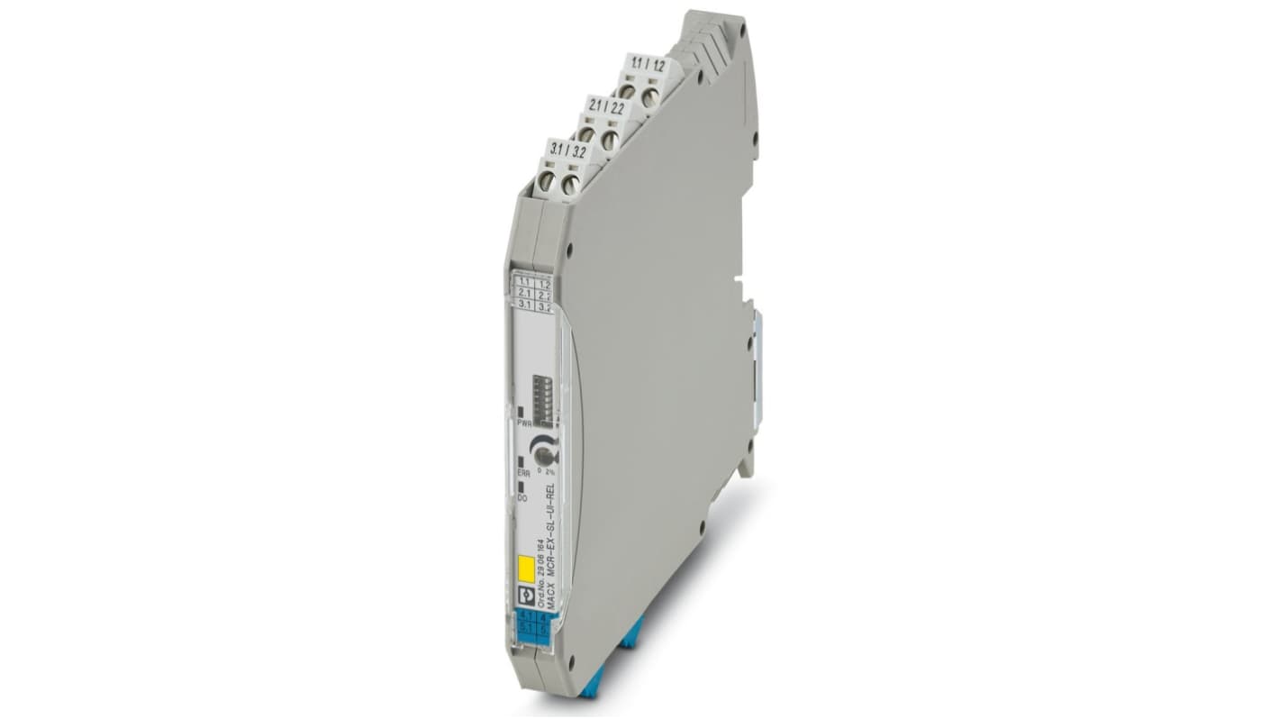 Phoenix Contact MACX MCR Series Signal Conditioner, Current, Voltage Input, Relay Output, 24V dc Supply, ATEX
