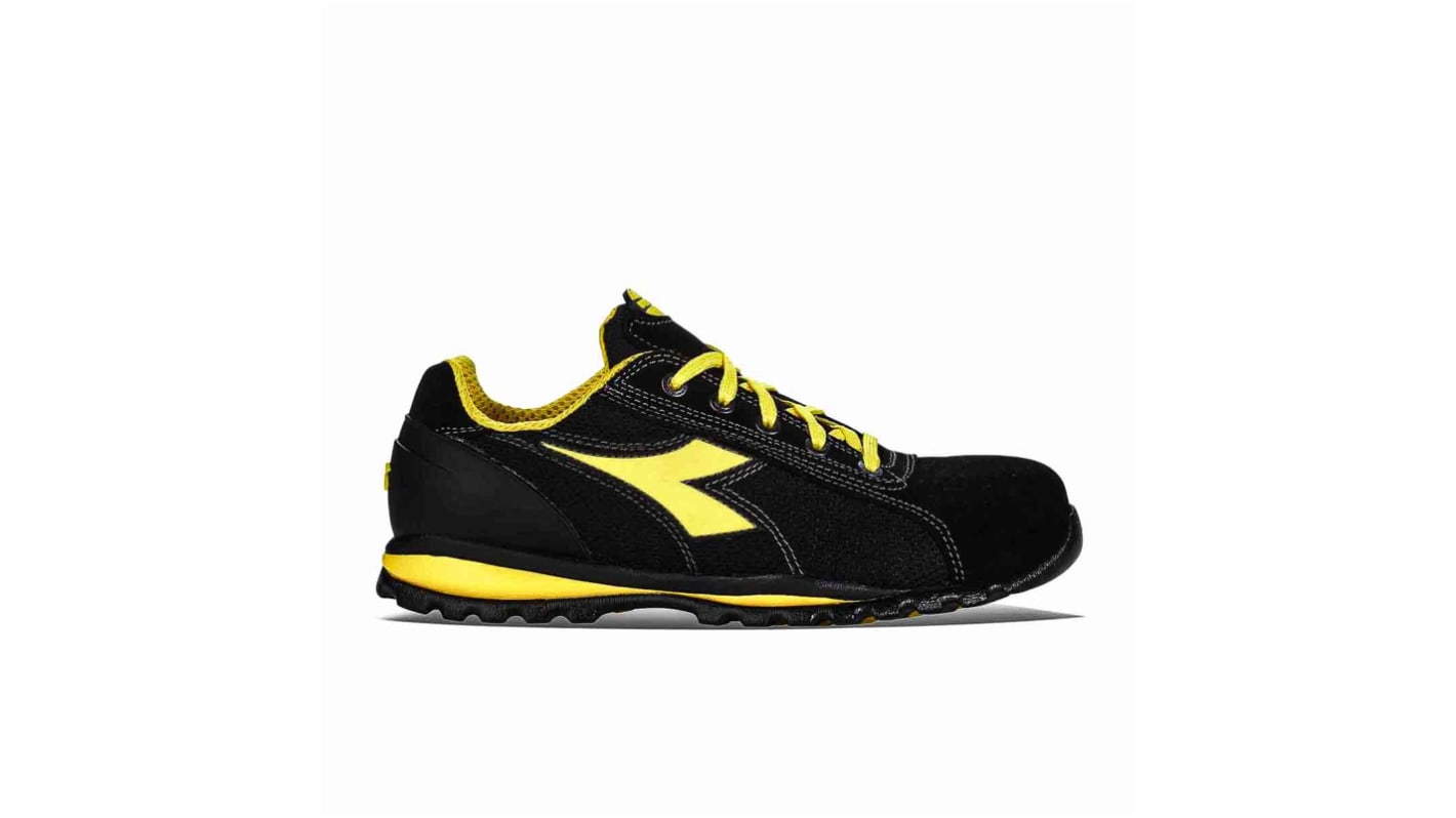 Scarpe sportive antinfortunistiche S1P Diadora Utility GLOVE TEXT LOW, Uomo tg. 47, col. Nero, con puntale di sicurezza