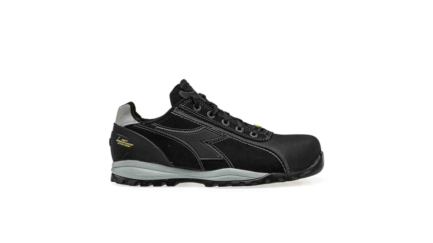 Scarpe sportive antinfortunistiche S3 Diadora Utility GLOVE NET LOW, Uomo tg. 45, col. Nero, resistenti all'acqua, con