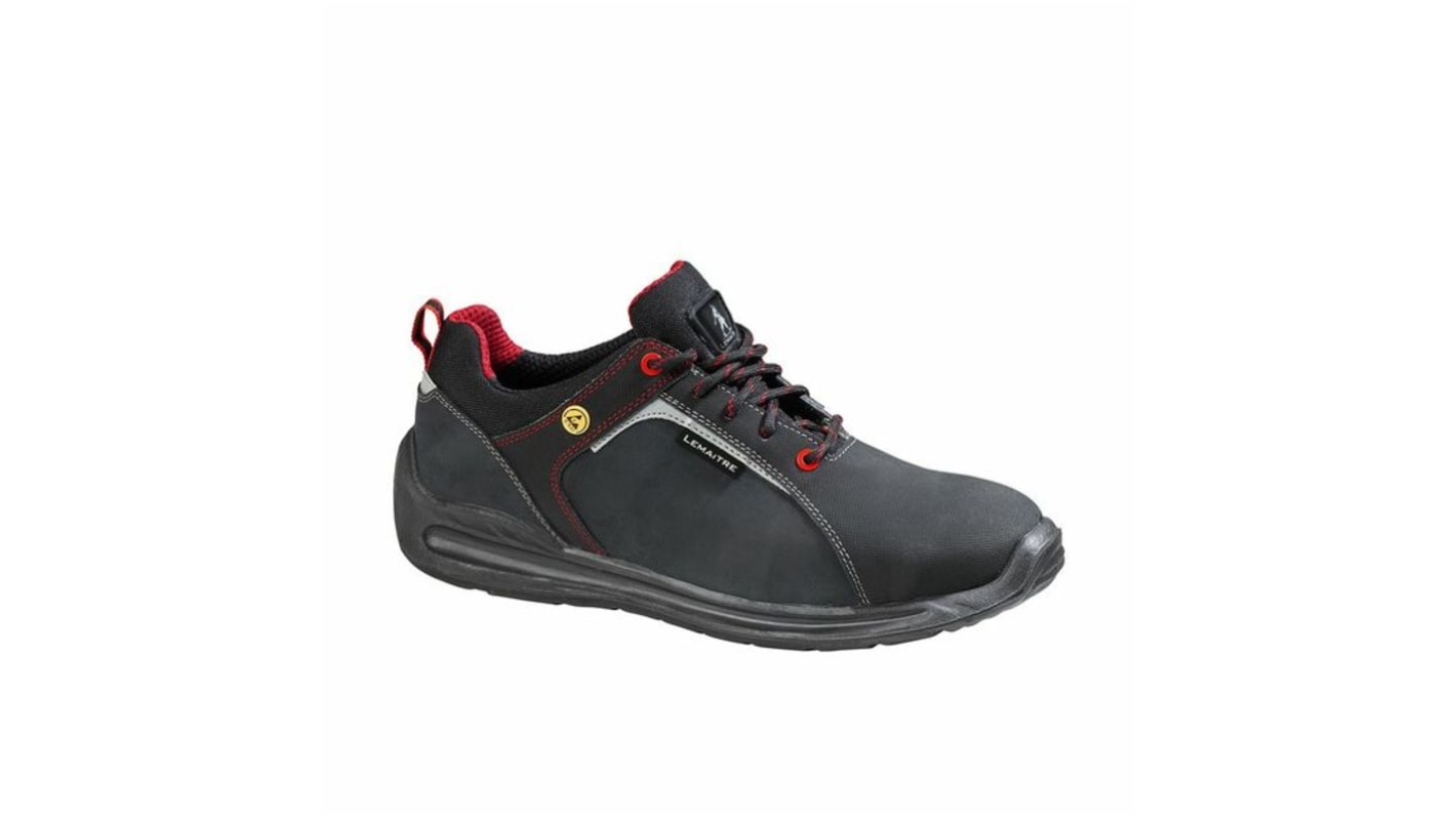 Baskets de sécurité LEMAITRE SECURITE SUPER X Unisexe, T 37 Noir, gris, Rouge, S3, SRC, Antistatiques
